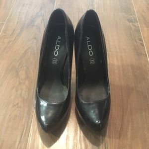 Black Aldo Heels Size 7